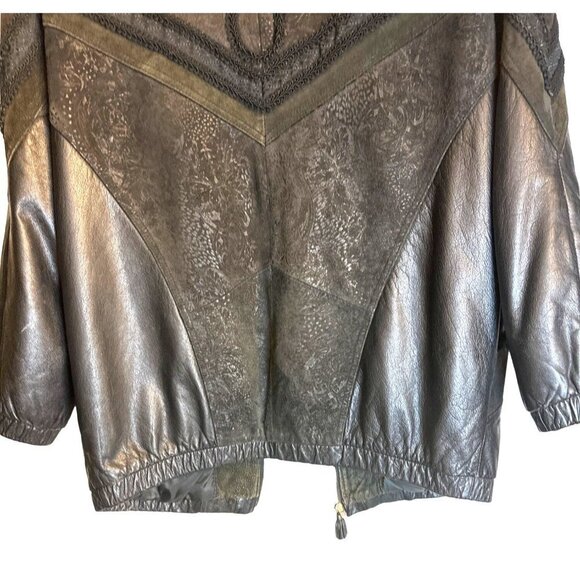 Vintage 80/90s Winlit Women’s Genuine Leather Jacket Size Medium / Sku Winlit0 - Picture 13 of 13